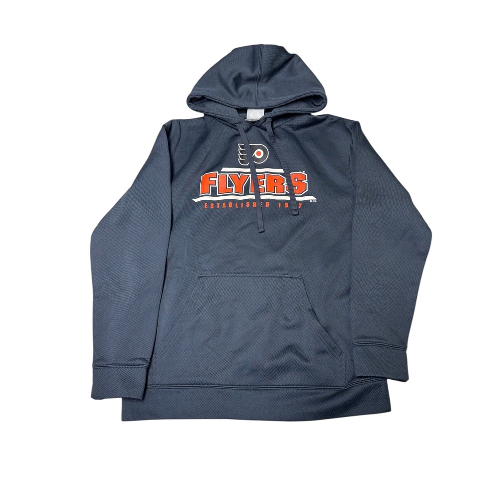 Philadelphia Flyers NHL Hockey Pullover Hoodie Sweatshirt Men's M Grey‎